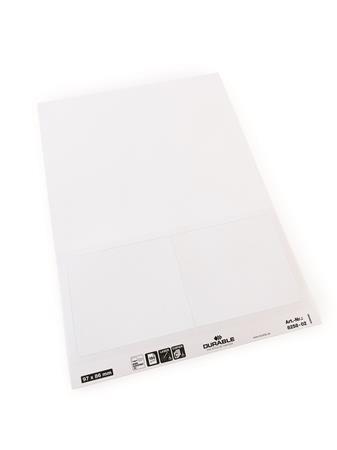 Visačka, Euro výrez, 97x86 mm, DURABLE "Visitor Badge", biela 3