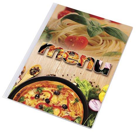 Obal na jedálny lístok, A4, PANTA PLAST "Pizza" , pizza-cestoviny 1