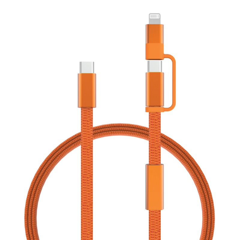 Arc RCS 60W 120 cm 2 v 1 rýchlonabíjací kábel oranžová 1