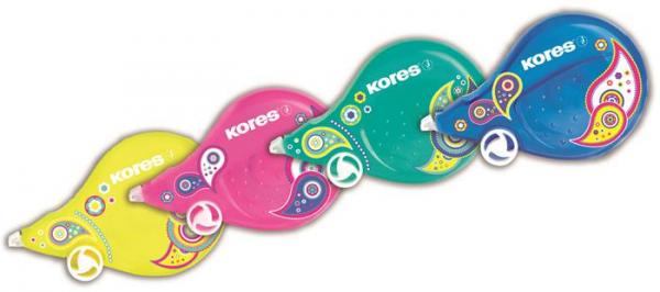 Korekčný roller, 4,2 mm x 8 m, KORES "Fantasy Scooter, Paisley", rôzne farby 1