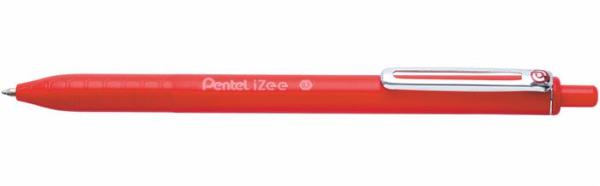 Guľôčkové pero, 0,35 mm, stláčací mechanizmus, PENTEL "iZee", červená 1
