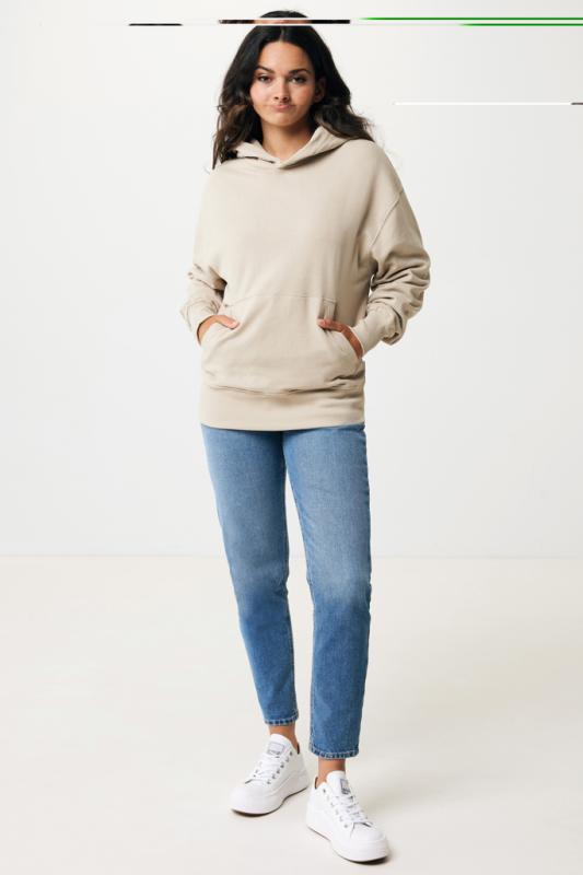 Mikina s kapucňou IQONIQ Yoho relaxed fit z recykl. bavlny desert M 5