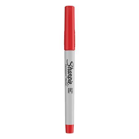 Permanentný popisovač, 0,5 mm, kužeľový hrot, SHARPIE "Ultra Fine Point", červená 1