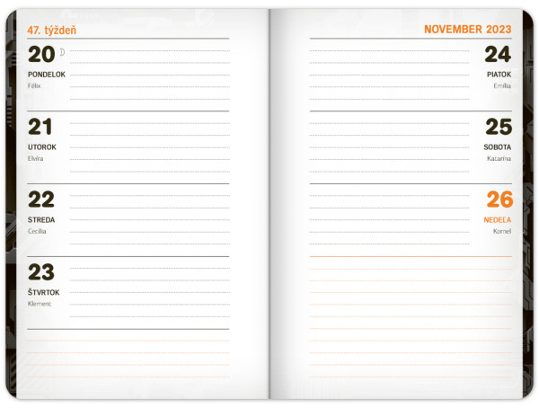 Školský diár Technik (september 2023 – december 2024), 9,8 × 14,5 cm 7