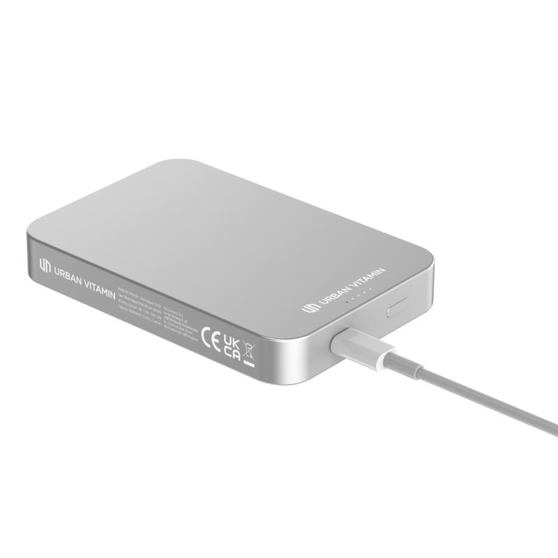 Powerbanka 10000mAh Urban Vitamin Compton z RCS alu a plastu strieborná 9