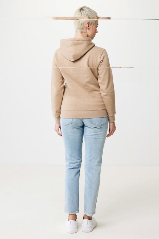Nefarbená mikina s kapucňou IQONIQ Torres z recykl. bavlny heather brown XXXL 9