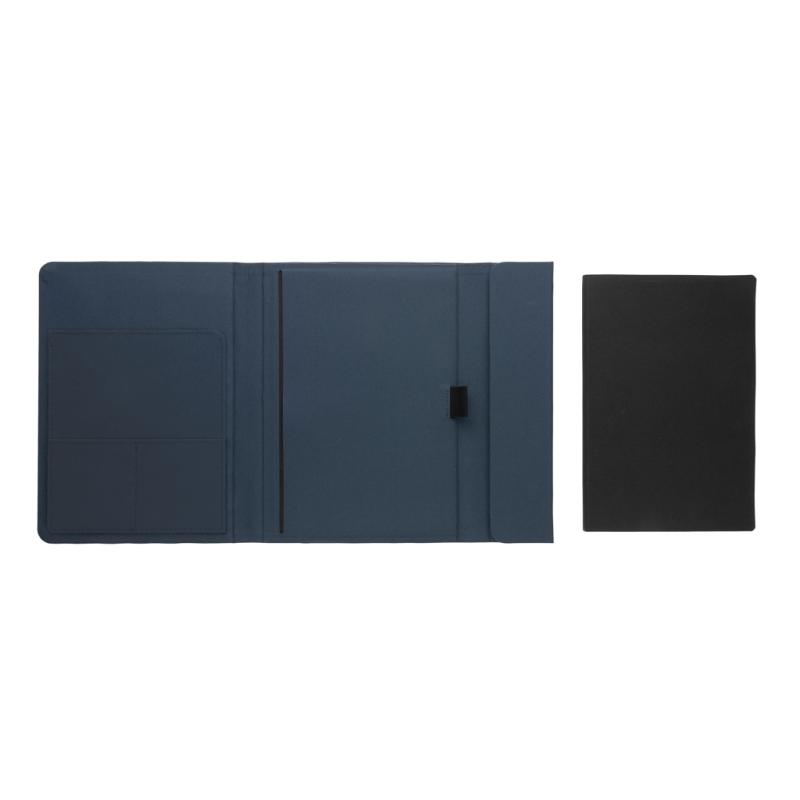 Portfólio A5 s magnetickým zapínaním Impact z RPET AWARE™ námornícka modrá 4