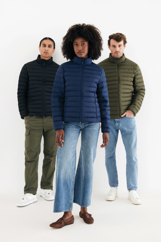 IQONIQ Maiko pánska prešívaná bunda z rec. polyesteru khaki XXL 12