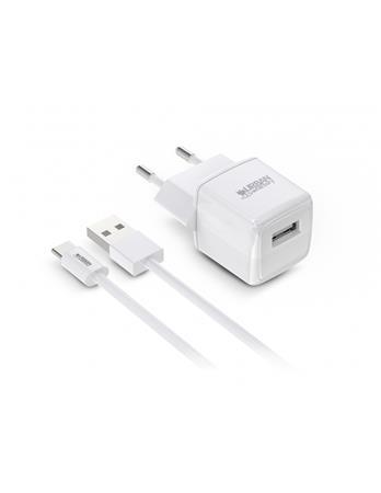 Sieťová nabíjačka, 1xUSB-A, 12W, kábel USB-A–USB-C, URBAN FACTORY 1