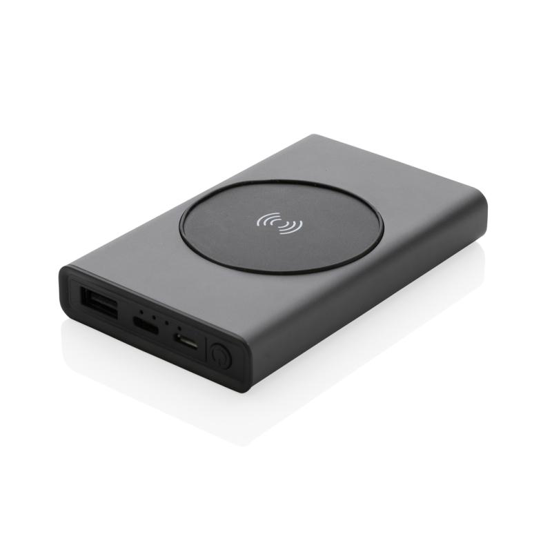 Powerbanka Terra 5000mAh s 5W Qi z RCS rec. hliníka a ABS sivá 1