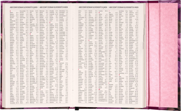 NOTIQUE Týždenný magnetický diár Fialové kvety 2026, 11 x 16 cm 7