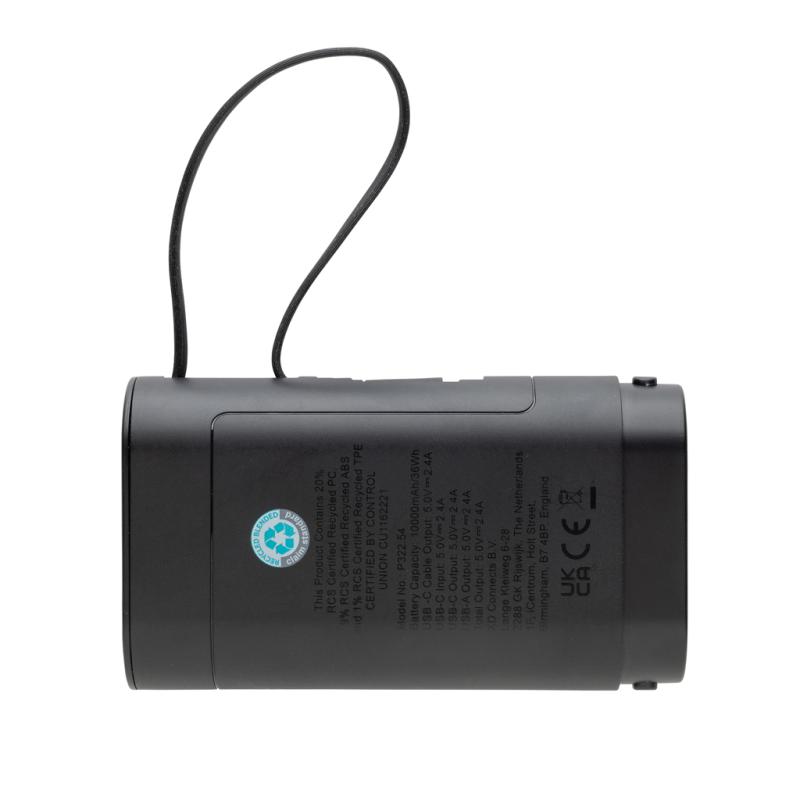 Powerbanka 10000mAh CycleCell s odnímateľnou batériou čierna 2