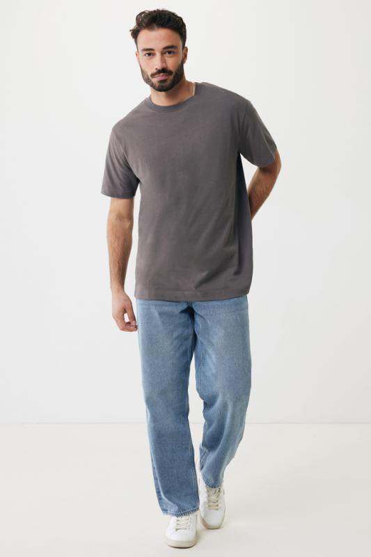 Tričko IQONIQ Kakadu relaxed fit z recykl. bavlny antracitová L 10