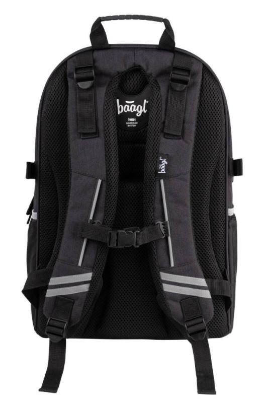 BAAGL Školský batoh skate Black 3