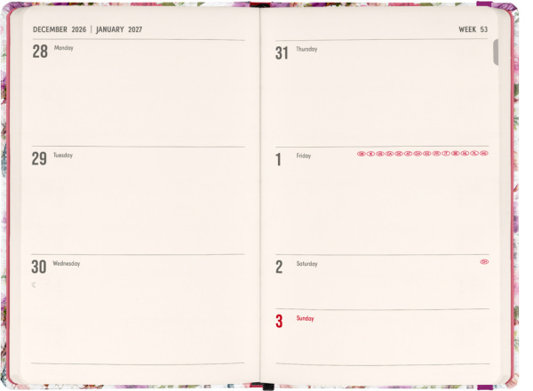 NOTIQUE Weekly Purse size planner Dream Catcher 2027, 9,8 x 14,5 cm 1