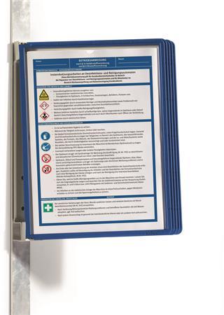 Držiak, nástenný, magnetický, s 5 panelmi, DURABLE "VARIO® 5 MAGNET", tmavomodrá 1