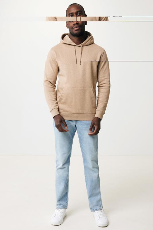Nefarbená mikina s kapucňou IQONIQ Torres z recykl. bavlny heather brown XL 11