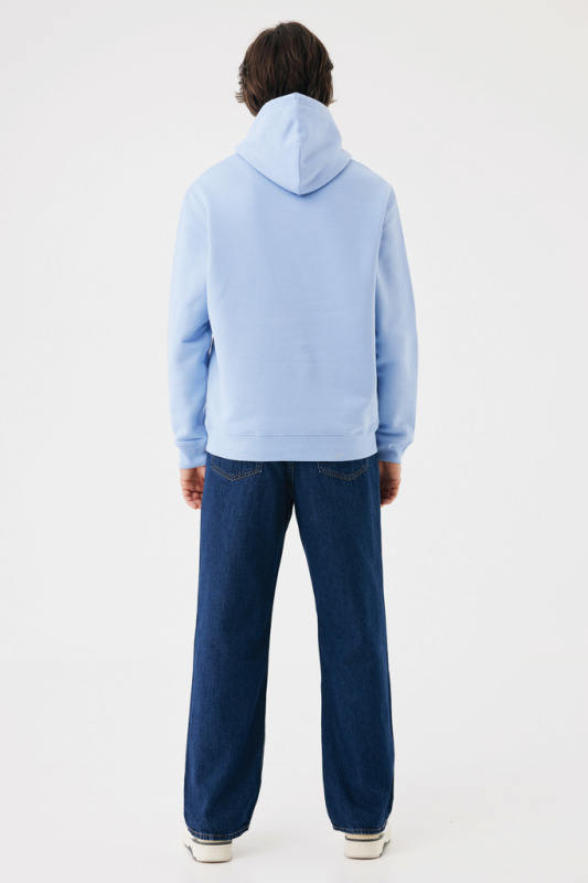 IQONIQ Joshua Unisex mikina s kapucňou z rec. bavlny sky blue XS 8