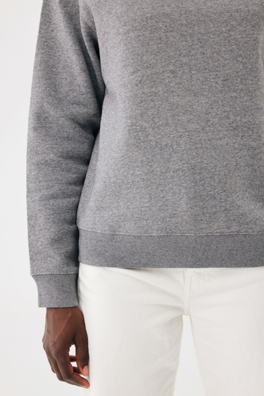 IQONIQ Toria Unisex mikina s okrúhl. výstrihom z rec. bavlny light heather anthracite L 9
