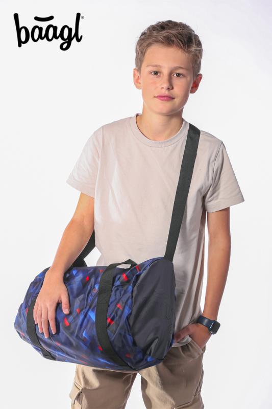 BAAGL SADA 3 Skate Indigo: batoh, peračník, športová taška 15