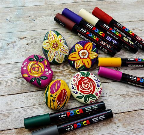 Dekoračný popisovač, sada, 1,8-2,5 mm, UNI "Posca PC-5M", 16 rôznych farieb 3