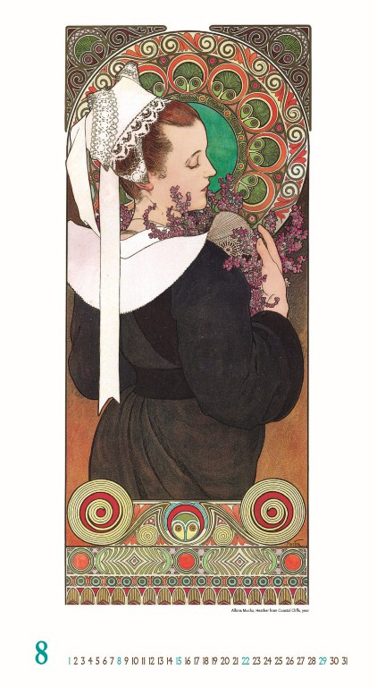 Nástenný kalendár Alfons Mucha 2027 9