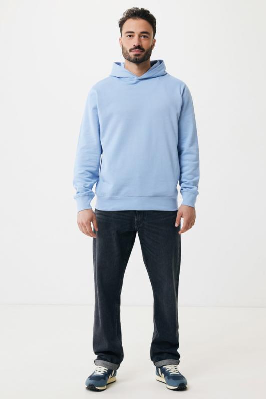 Mikina s bočnými vreckami IQONIQ Yengo z rec. bavlny sky blue XXXL 12