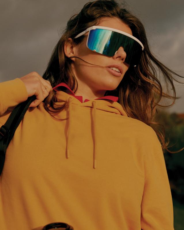 Mikina s kapucňou IQONIQ Jasper z recykl. bavlny ochre yellow S 17