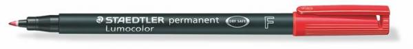 Permanentný popisovač, OHP, 0,6 mm, STAEDTLER "318 F", červený 2