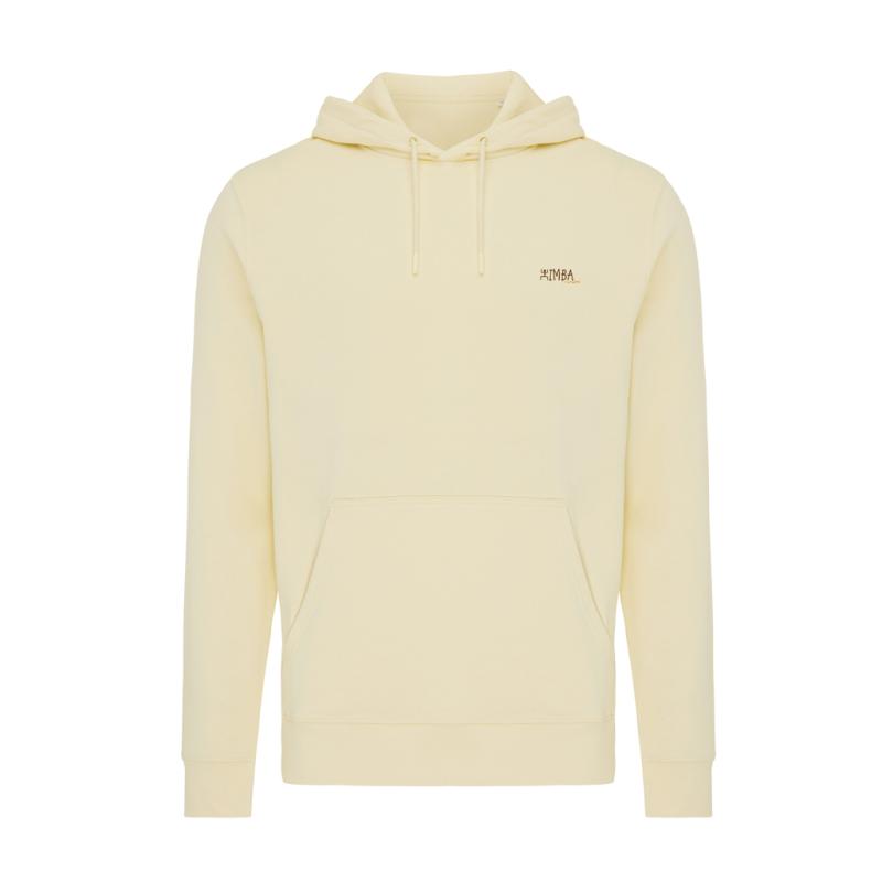 Ľahká mikina s kapucňou IQONIQ Rila z recykl. bavlny cream yellow XXXL 3