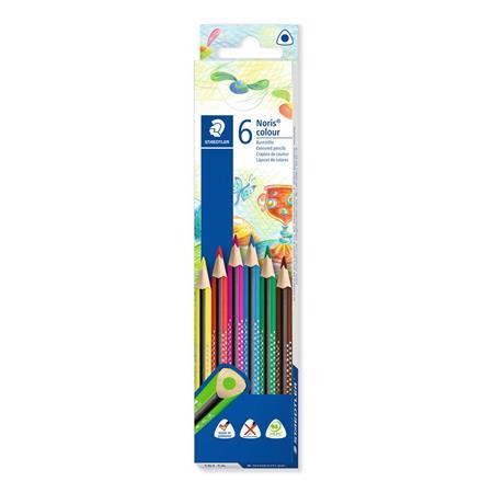 Farebné ceruzky, trojhranné, STAEDTLER "Noris Colour", 6 farieb 1