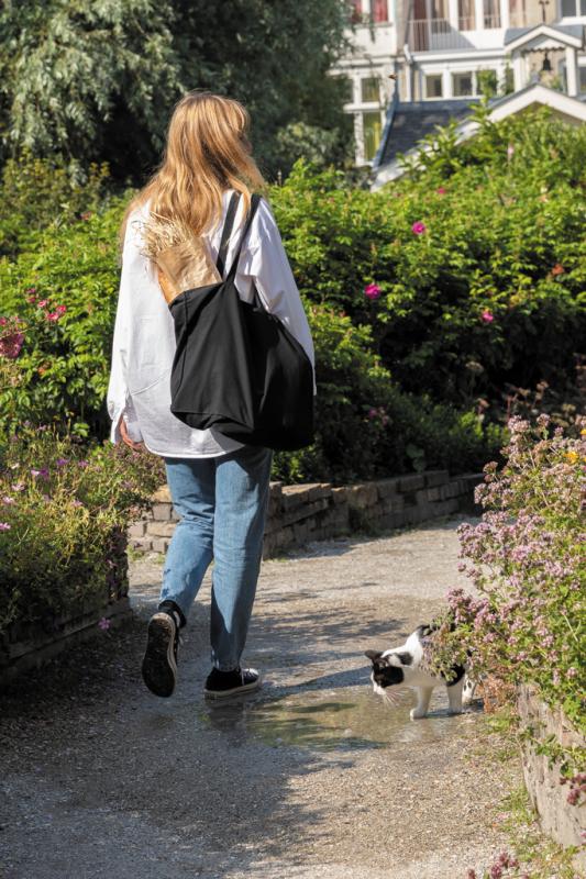 Nákupná taška Impact zo 145g recyklovanej bavlny AWARE™ čierna 6