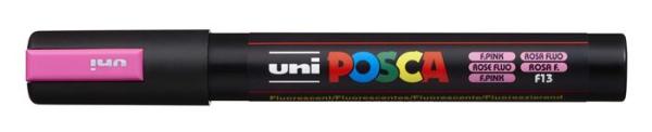 Dekoračný popisovač, 1,8-2,5 mm, UNI "Posca PC-5M", fluo ružový 1