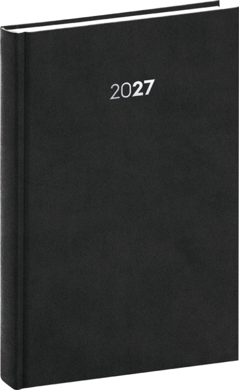 NOTIQUE Denný diár Balakon 2027, čierny, 15 x 21 cm