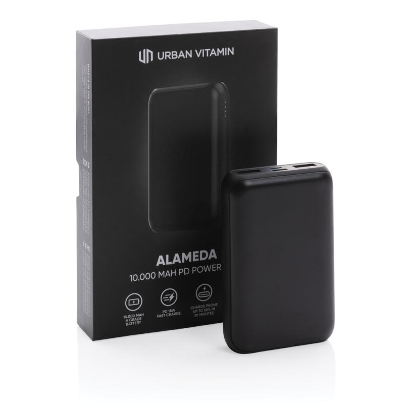 Powerbanka Urban Vitamin Alameda 10 000 mAh 18W PD čierna 8