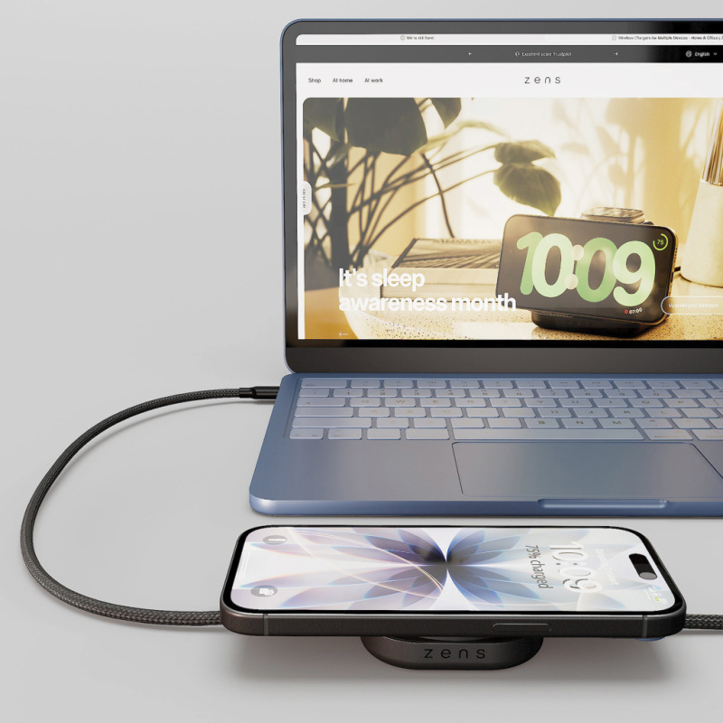 Zens nabíjací kábel USB-C – C Pro 2 čierna 6