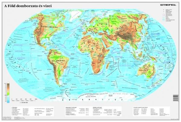 Podložka na stôl, obojstranná, STIEFEL  "Mapa sveta" 1