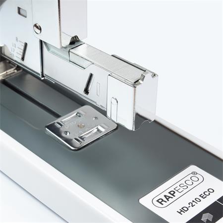 Zošívačka, veľkokapacitná, 210 listov,  RAPESCO "ECO HD-210", biela 3