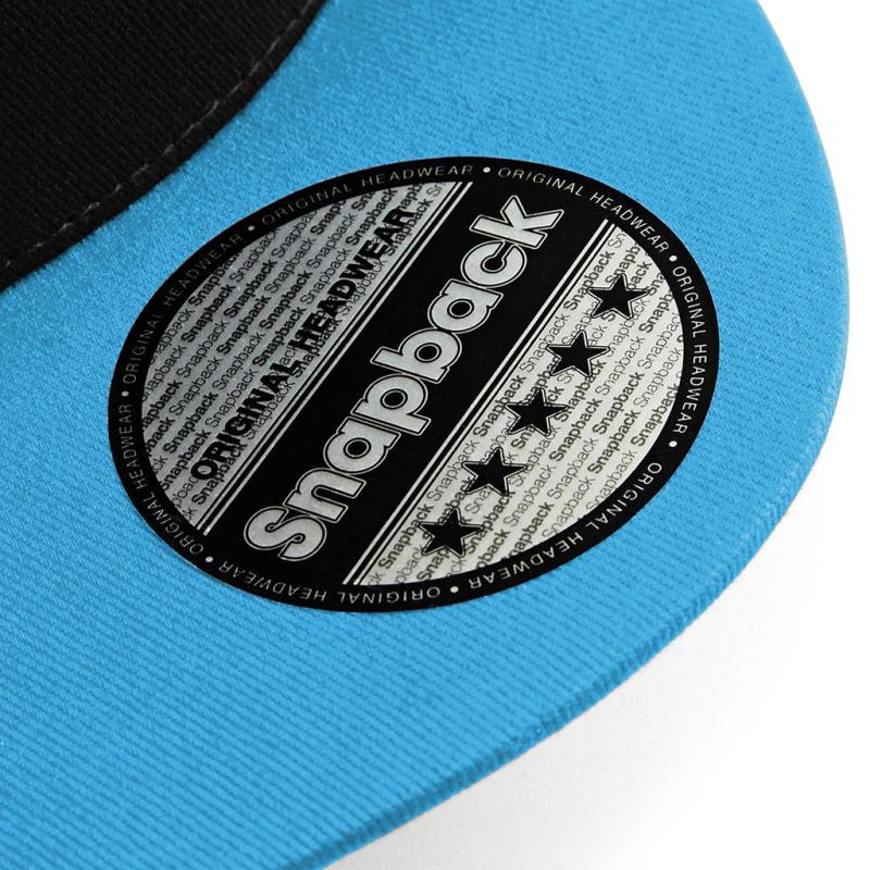 5-panelová kontrastná šiltovka Snapback 4