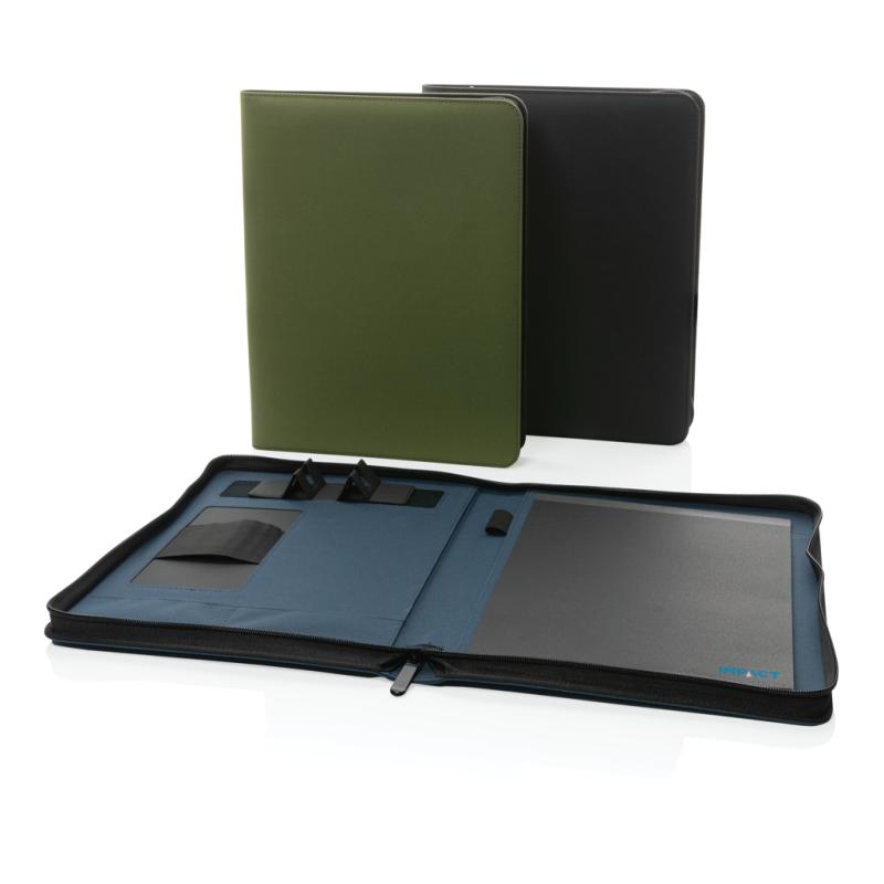 Portfólio na zips z 300D RPET AWARE™ zelená 8