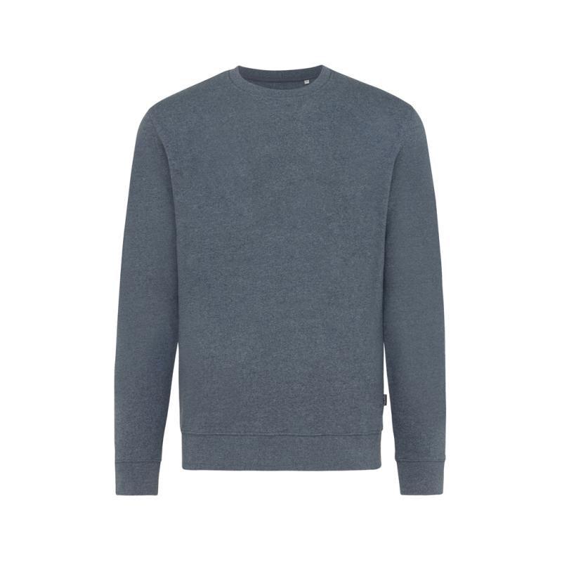 Nefarbená mikina IQONIQ Denali z recykl. bavlny heather navy XXXL 1
