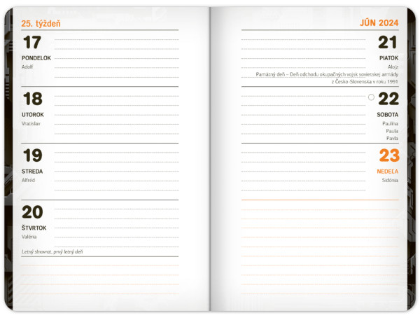 Školský diár Technik (september 2023 – december 2024), 9,8 × 14,5 cm 1