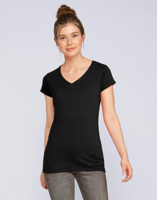 Dámske tričko Softstyle® V-Neck