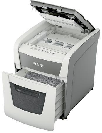 Skartovací stroj, krížový rez, 50 listov, LEITZ "IQ AutoFeed SmallOffice 50 P4 Pro" 3