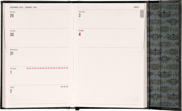 NOTIQUE Týždenný magnetický diár Harry Potter – Lumos 2026, 11 x 16 cm 1