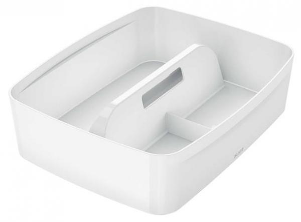 Organizačná tácka, s rúčkou, veľká, LEITZ "MyBox", biela 1
