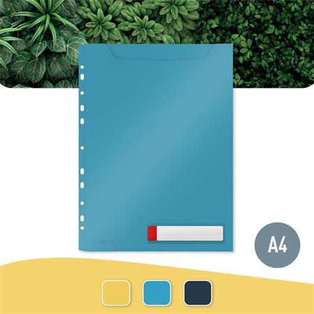 Euroobal, s dierovaním, A4 maxi, LEITZ "Cosy Privacy", matná modrá 2