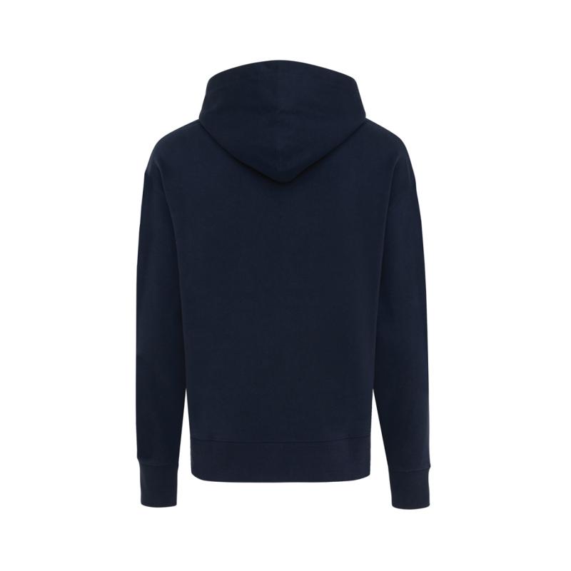 Mikina s kapucňou IQONIQ Yoho relaxed fit z recykl. bavlny námornícka modrá XXXL 2