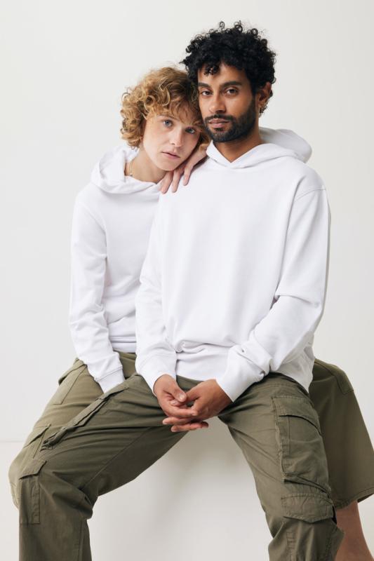 Mikina s bočnými vreckami IQONIQ Yengo z rec. bavlny recycled white XXXL 4