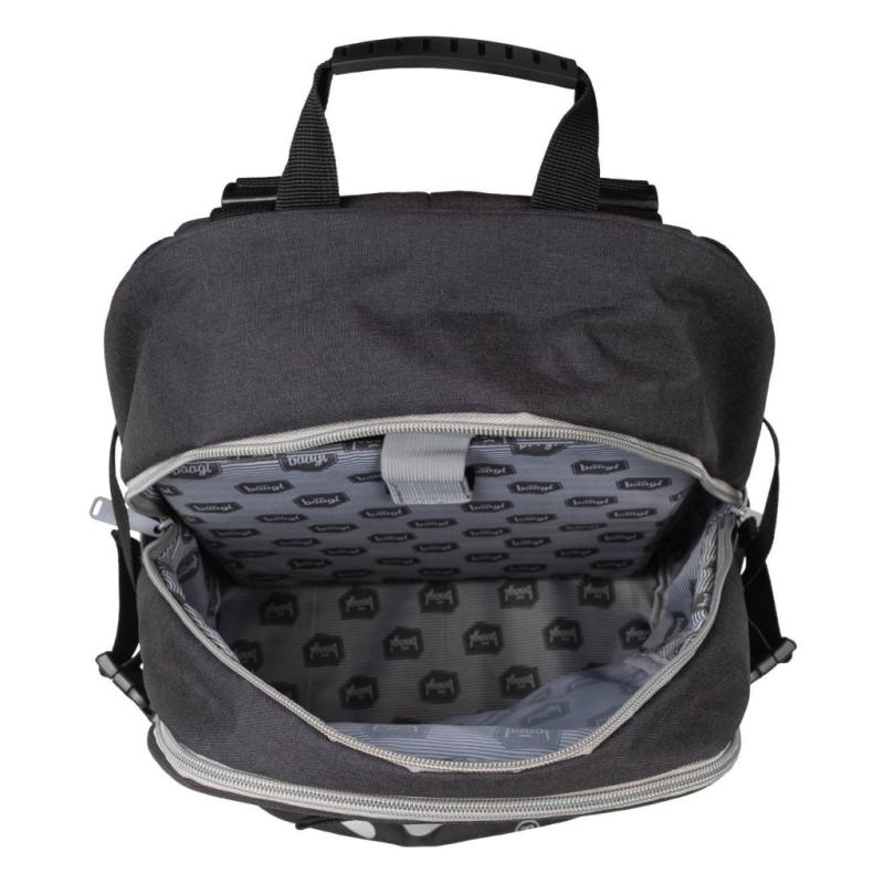BAAGL Školský batoh skate Black 4